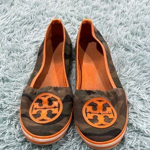 Tory Burch Camouflage flats RARE